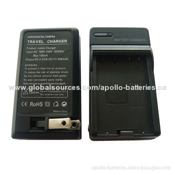Camera Rechargeable Battery Charger for Canon LP-E8, 4.2V/600mAh